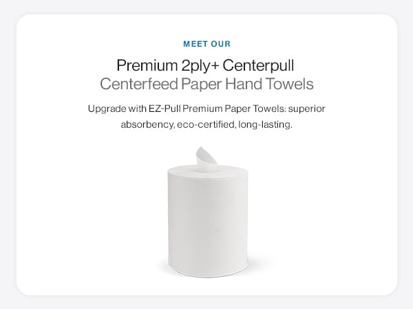 EZbrnd Premium 2ply+ Centerpull Centerfeed Paper Hand Towels, FSC certified white, 6 rolls x 600 sheets, P2C600