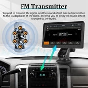 Podofo 7 Inch Protable Apple Carplay Car Screen, Wireless Android Auto Dash Mount, Car GPS Navigation System with Mirror Link/Bluetooth/FM Transmitter/USB + 12LED Backup Camera