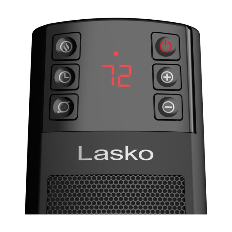 Lasko 22” Oscillating 3-Speed Ceramic Tower Space Heater with Tip