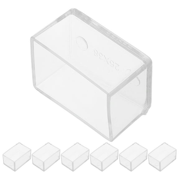 12 Pcs Heavy Duty Transparent Plastic Chair Leg Caps Floor Protectors for Furniture Plastic Feet for Chairs