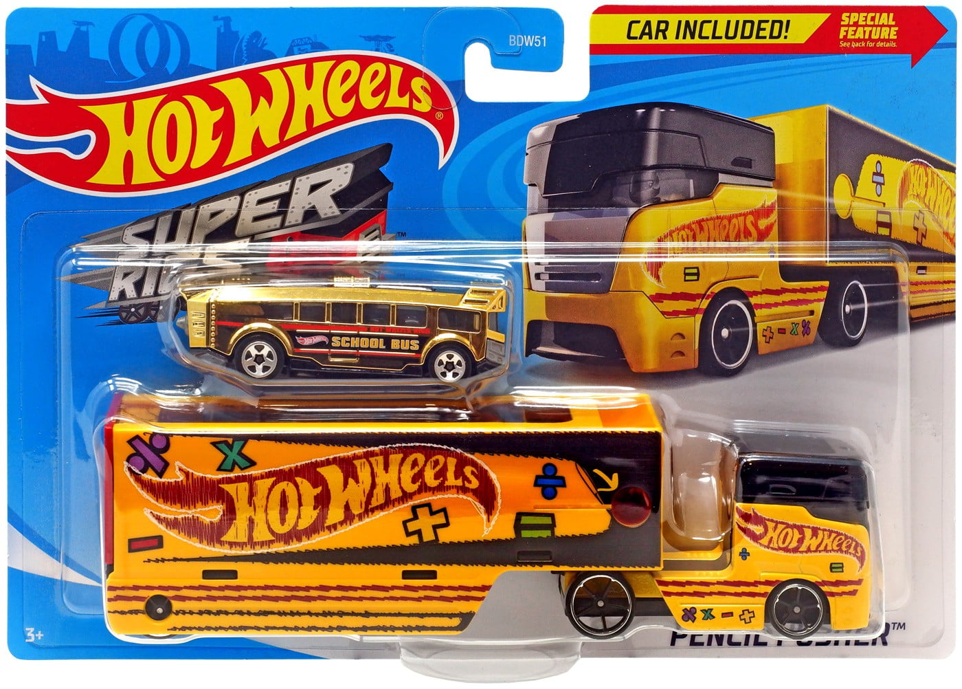 Hot Wheels Super Rigs Pencil Pusher Diecast Car