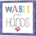 thumbnail image 3 of Wash Your Hands Brush Your Teeth by Fiona Stokes Gilbert Canvas Art Set of 2 14 inch X 14 inch Each, 3 of 4