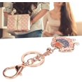 thumbnail image 5 of Key Chains for Car Keys, Cute keychain, Chinese Style Creative Alloy Longevity Lock Keychain for Bless Peace, Sturdy Rhinestone Keychain is A Perfect Gift for Your Friends, Families, or Children, Red, 5 of 7