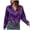 Purple, variant on Silky Button-Down Blouse Solid Color Temperament Top Women Silky Soft Shirt Versatile Breathable for Us Casual Workwear