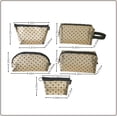 thumbnail image 3 of 5 Pieces Mesh Heart Makeup Bags Sets, Zipper Mesh Cosmetic Bag Toiletry Bag, Portable Travel Makeup Bags for Women, Organizer Bags for Home Office Travel (Beige), 3 of 5