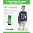 thumbnail image 4 of Minecraft Creeper Little Boys Athletic Pullover Hoodie Little Kid to Big, 4 of 5