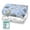 Blue, Beige, White, variant on The Peanutshell Good Sport Baby Bassinet Sheets, Microfiber Sheets, 33" x 19.5", 2 Pack