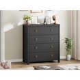 thumbnail image 1 of Commode pour Garde-Robe avec 4 Tiroirs Table de Nuit Grande Armoire de Rangement pour Vêtements pour Chambre, Chambre de Bébé, Salon, Garde-Robe, Couloir, 1 of 8
