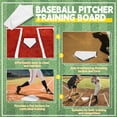 thumbnail image 3 of LOLIPPYY 1Pcs Tpe White Baseball Home Plate Training Mat For Accurate Practice Indoor Use 42.0x41.0x0.3In, 3 of 8