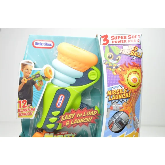Mighty Blasters Boom Blaster Toy Blaster with 3 Soft Power Pods by Little Tikes