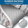 thumbnail image 4 of Colorful Geometric Diamond Pattern Bathroom Rugs Sets 3 Piece,Toilet Cover Set,Absorbent Non Slip Bathroom Mats Sets with U-Shaped Contour Rug Toilet Rug Set, 4 of 5
