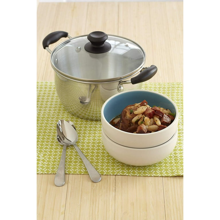 Imusa 8 qt Aluminum Stock Pot with Glass Lid & Bakelite Handles