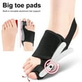 thumbnail image 2 of Bunion Corrector Adjustable Men Women Big Toe Straightener Hallux Valgus Correction Hammer Toe Separator Orthopedic Bunion Splint Bunion Pain Relief Feet Brace, 2 of 8