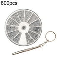 thumbnail image 2 of Joernso 600/1000Pcs M1.2/1.4/1.6 Screw Nut Eyeglasses Watch Repair Tool Assorted Kit, 2 of 5