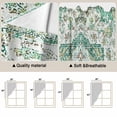 thumbnail image 5 of Turquoise Boho Swag Valances for Windows 2 Pack, Kitchen Window Curtains 36 Inch Length, Vintage Abstract Art Floral Ethnic Tribe Privacy Swag Curtains for Living Room/Bathroom 36"x36", 5 of 8