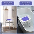 thumbnail image 3 of KEKOY Shower Chair for Elderly, 500lb Adjustable Height Bath Seat with Tool-Free Assembly, Anti-Slip FSA/HSA Eligible Shower Stool for Smaller Bathtub & Bathroom, Ideal for Seniors and Disabled Adult, 3 of 10