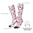 thumbnail image 4 of Pofeuu Watercolor Flowers Print Stockings, Adult Running Hiking Socks for Youth and Adult, 4 of 6