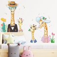 thumbnail image 2 of Baicccf Tatuajes De Pared Familia De Jirafas Pegatinas De Pared para Dormitorio, Autoadhesivo PVC Dibujos Animados Animales Ventana Decoración De La Pared Mural Peel And Stick Arte, 2 of 5