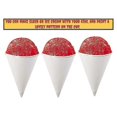thumbnail image 4 of White Paper Cone Cups, Snow Cone Cups,coated Leakproof Cone Paper Cups For Slush, Shaved Ice, Water, 4 of 5