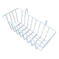thumbnail image 4 of GROWTH TANK Hanging Wall Basket Metal Organizer Rectangular Wire Shelf Floating Wall Storage White, 4 of 8