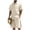 Beige, variant on ZToonmas Men's 2 Piece Summer Co-Ord Set Button-down Camp Collar Shirt and Drawstring Shorts Casual Outfit with Zipper Pockets