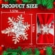 thumbnail image 2 of Juego de 8 servilleteros navideños plateados con forma de copo de nieve for mesas de comedor: decoración rústica for bodas, Navidad, Acción de Gracias y cenas festivas., 2 of 6