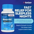 thumbnail image 5 of GenCare Sleep Aid Diphenhydramine HCl 25 mg Non Habit Forming Pills, 100 Caplets, 5 of 7
