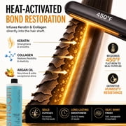 KERAGEN - Brazilian Keratin Smoothing Treatment, Blowout Straightening System for Dry and Damaged Hair, Formaldehyde Free, 16 Oz - Eliminate Curls and Frizz, Fine to Medium Hair