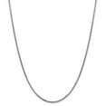 thumbnail image 1 of Real 14kt White Gold 1.75mm Semi-Solid Round Box Chain; 18 inch; Lobster Clasp; for Adults and Teens; for Women and Men, 1 of 5