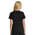 thumbnail image 2 of Elements Women's EL9115 Four Way Stretch Mock Wrap Scrub Top Black Medium, 2 of 6