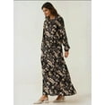 thumbnail image 4 of Floral Print Long Sleeve Viscose Maxi Dress, 4 of 5