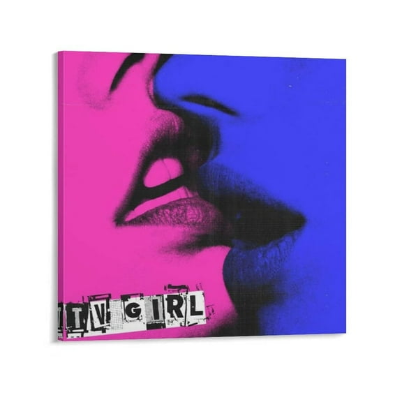 TV Girl Canvas Poster Wall Decorative Art Painting Living Room Bedroom Decoration Gift