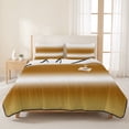 thumbnail image 3 of Quilts Queen Size Bedding Set, Ombre Burnt Orange Lightweight Quilted Comforter, Modern Abstract Art Gradient Soft Reversible Bedspread Coverlet with Pillow Covers for All Season, 90" x 96", 3 of 9