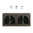 thumbnail image 6 of Steve Silver Burlington Modern Sideboard with Four Doors and Two Shelves, Cocoa, 6 of 6