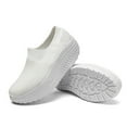 thumbnail image 6 of NOKIO Women's Mesh Sport Slip-on Shoes, Non Slip Good Arch Breathable Lightweight Casual Sock Sneaker Nurse Shoes Fashionand Comfortable Lightweight Women's Sneakers Platform Shoes, 6 of 8