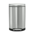thumbnail image 2 of Simplehuman 10 Liter / 2.6 Gallon Small Bathroom Step Trash Can Brushed Stainless Steel, 2 of 5
