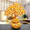 thumbnail image 3 of Estatua de bricolaje con base de árbol del dinero, bonsái de buena suerte, árbol de la suerte, árbol de la riqueza y la fortuna. Bolsa de la suerte de 15 hoyos, 3 of 9