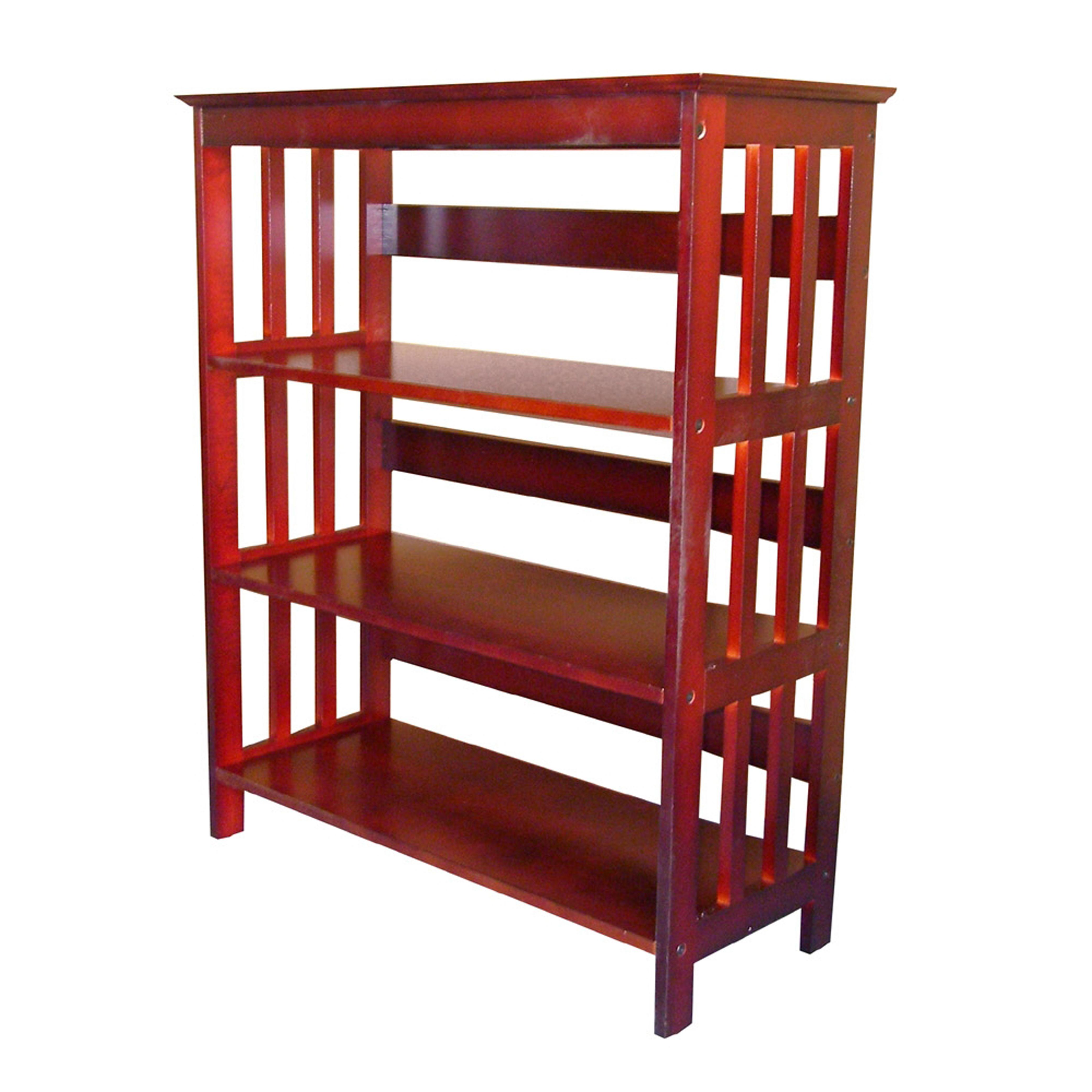 ORE International 36" 3Tier Bookcase CherryColorCherry Finish