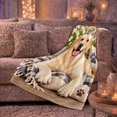thumbnail image 6 of Labrador Retriever Rustic Farmhouse Setting, Cozy Pet Portrait Pattern, Warm Flannel Blanket for Ranch House and Living Room, Dog Lovers Appreciation Gift, Pet Lover Home Decor, 6 of 9