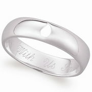 Personalized Sterling Silver Memorial Message Ring