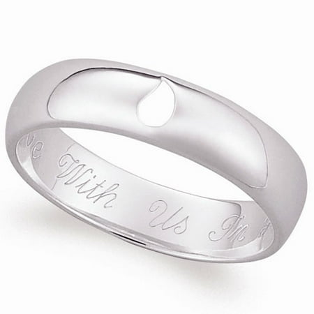 Personalized Sterling Silver Memorial Message Ring