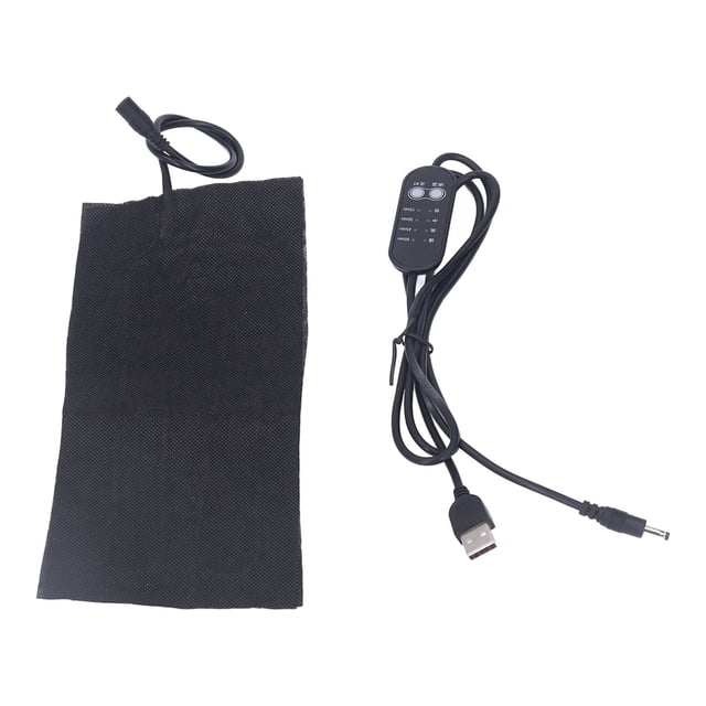 USB Electric Cloth Heater Pad, Lightweight Pain Relieve DC5V Washable Heating Cushion Space Saving Timing With Thermostat For Neck Back