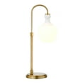thumbnail image 2 of Evelyn&Zoe Verona 27" Tall Arc Table Lamp with Glass Shade in Brass/White Milk, 2 of 4