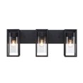 thumbnail image 3 of Estevez Luminario de muro Frame, Color Negro, Hierro y Vidrio, 3 luces E26, Protección IP44, 3 of 7