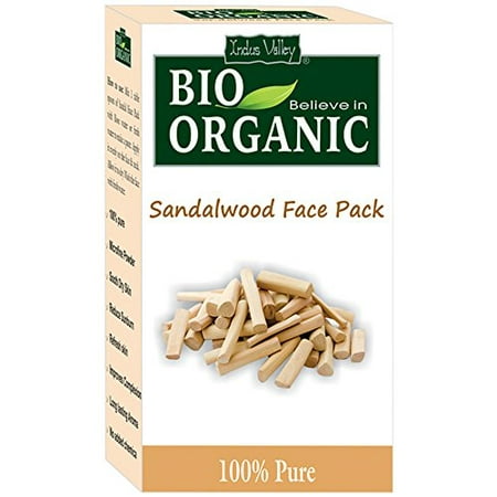 Indus Valley Organic Sandalwood Face Pack (100G) (Best Sandalwood Face Pack)