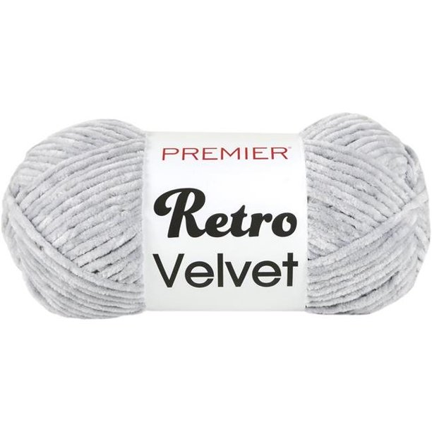Premier Yarns 108803 Retro Velvet Yarn Light Grey