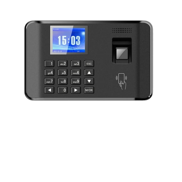 Machine Intelligente Biométrique d'Empreinte Digitale et de Mot de Passe, Horloge de Présence, Enregistreur d'Enregistrement des Employés, Écran LCD 2,4 Pouces, Calculs Précis