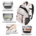 thumbnail image 5 of JIALIOU 14" Laptop Backpack Waterproof Airline Approved Stylish Casual Daypack for Travel Business College Work, Hearts and Roses, 5 of 8