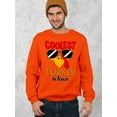 thumbnail image 3 of Coolest Turkey in Town Thanksgiving Funny Cool Sunglasses Crewneck Sweatshirt, S, Orange, 3 of 6