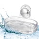 thumbnail image 5 of Jabonera, jabonera para pared de ducha, jabonera montada en la pared, jabonera para baño, cocina, transparente, 5 of 7